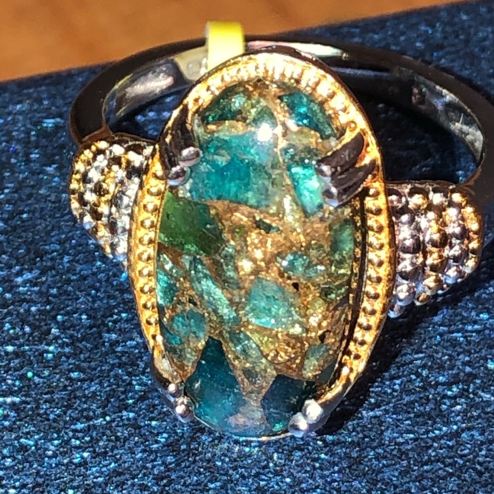 SOLD NWT Matrix Neon Apatite Route Ring - Picture 7 of 8